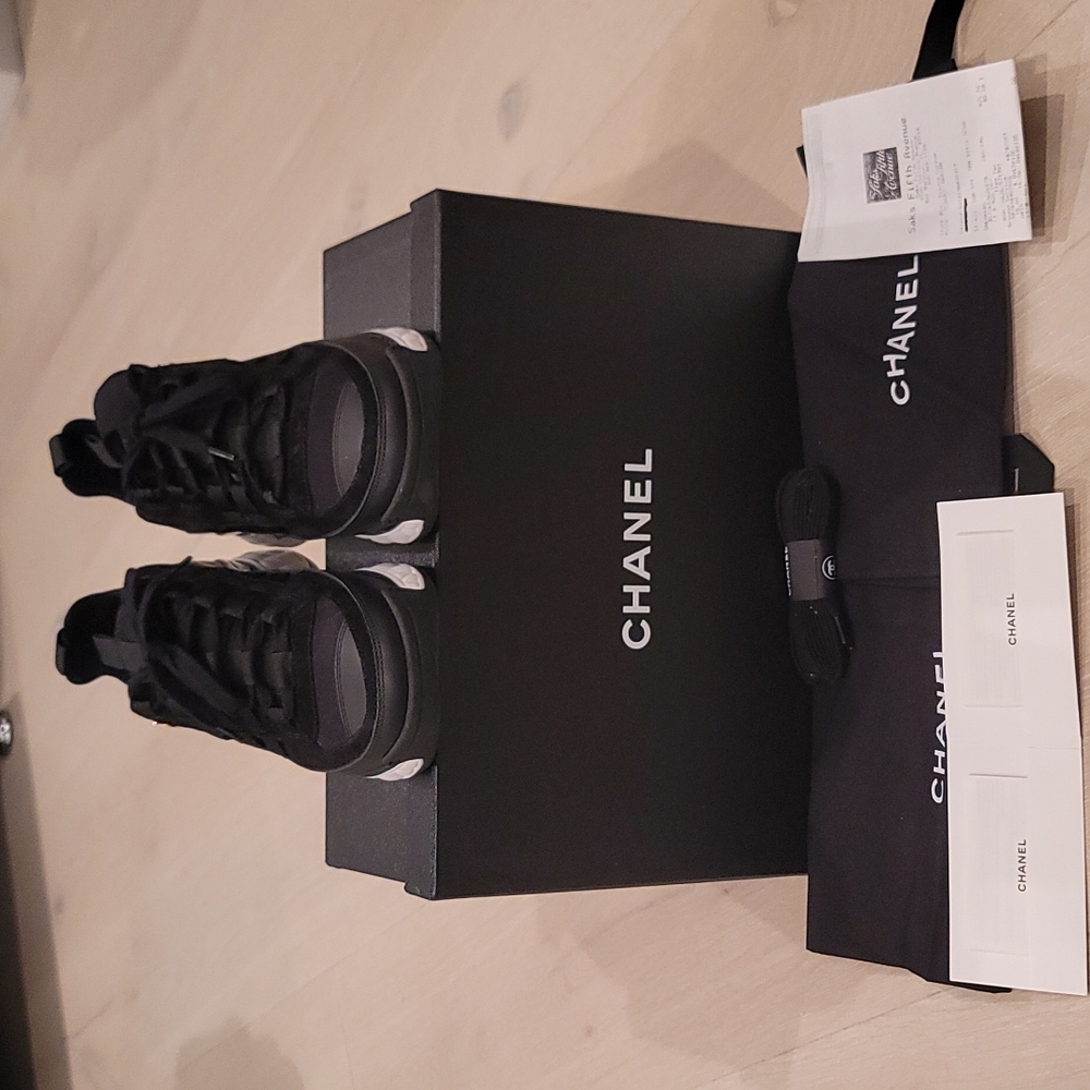 Chanel 20C Black Sneakers Size 41